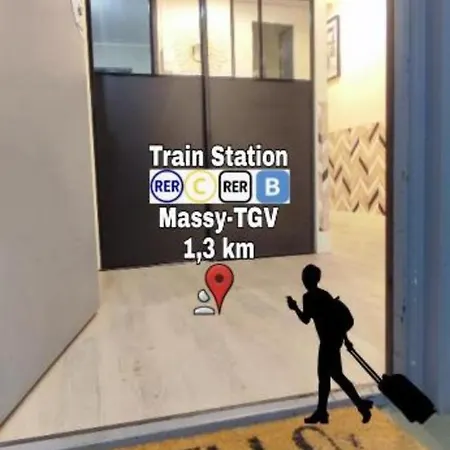 T2 Tgv By Beds4wanderlust - Proche Coulee Verte - Ideal Pro Ou Couple * Massy (Essonne)
